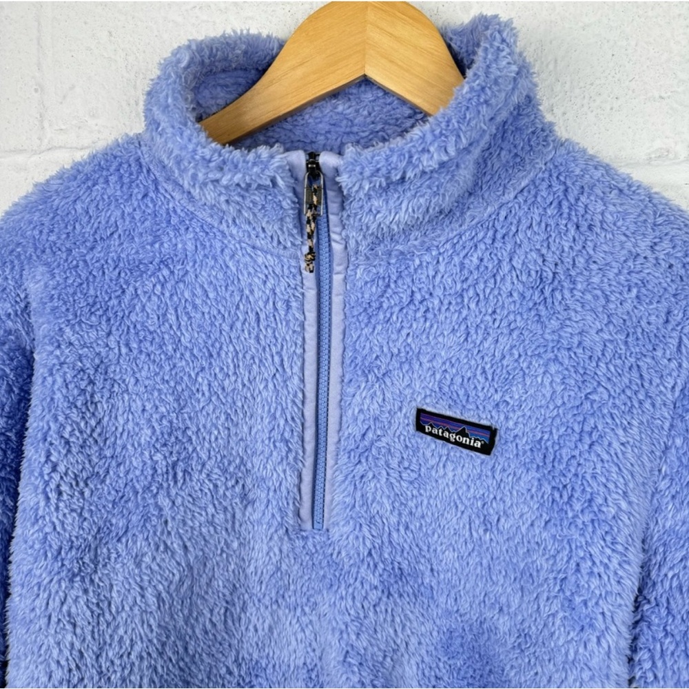 🩵 Patagonia Los Gatos 1/4 Zip Cozy Periwinkle Blue Fleece Pullover 🩵 - Picture 6 of 13